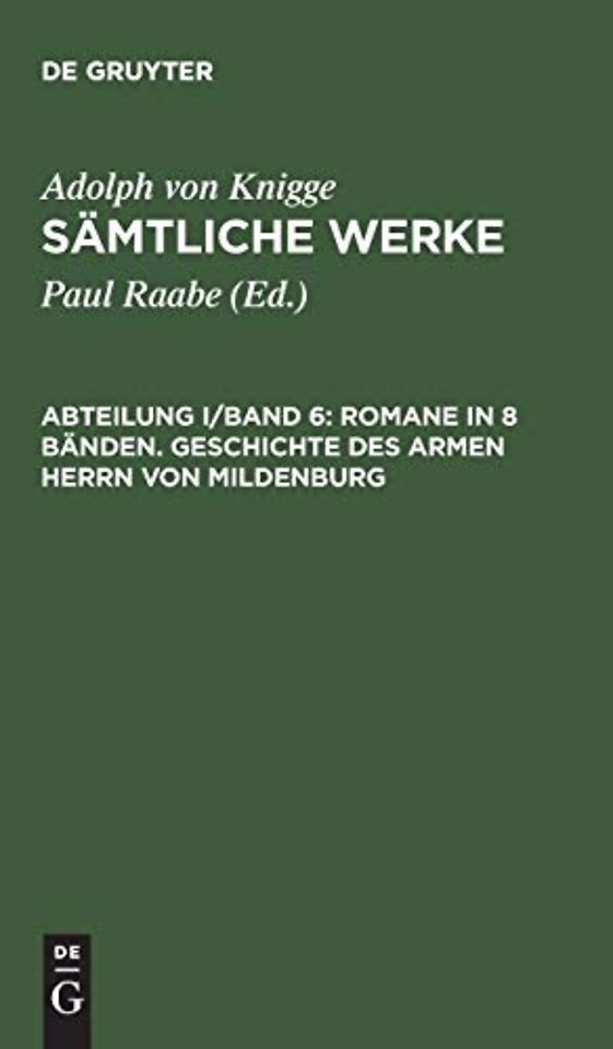 Romane in 8 Bänden. Geschichte des armen Herrn v – In Briefen herausgegeben. Teil 3