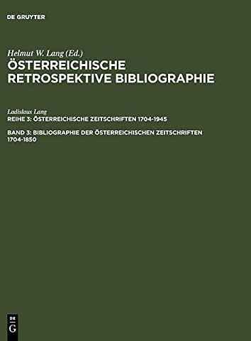 Bibliographie der österreichischen Zeitschriften – Register