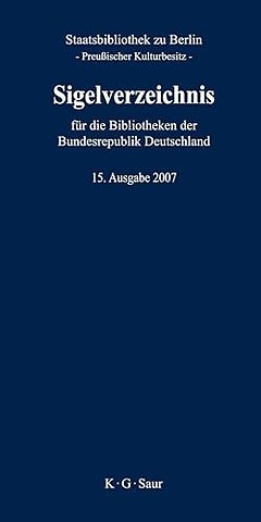 Sigelverzeichnis für die Bibliotheken der Bundesrepublik Deutschland