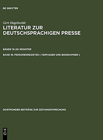 Personenregister ( Verfasser und Biographien ) – A – F