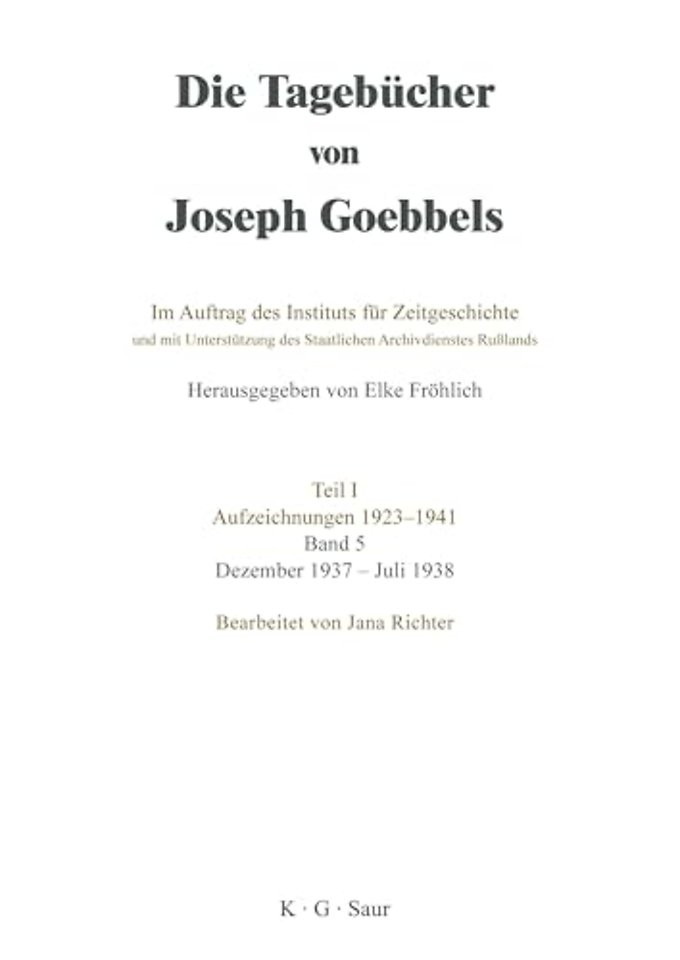 Dezember 1937 – Juli 1938