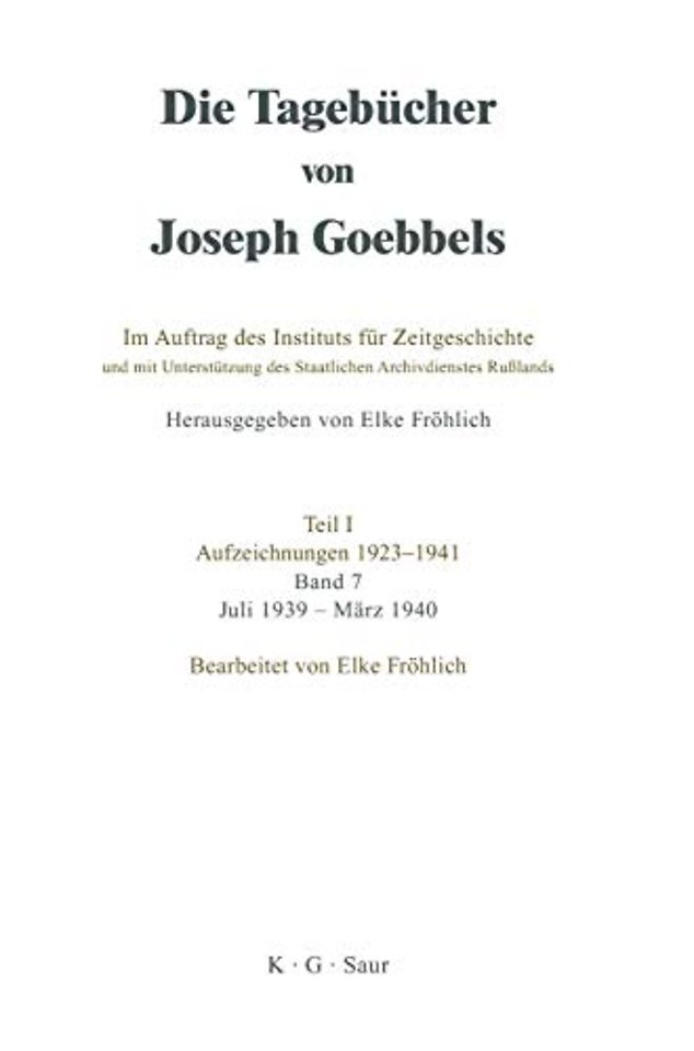 Juli 1939 – März 1940