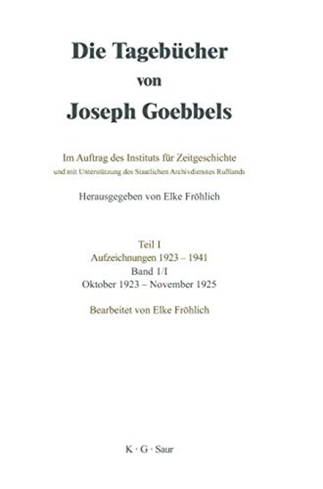 Oktober 1923 – November 1925