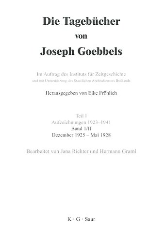 Dezember 1925 – Mai 1928