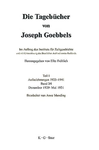 Dezember 1929 – Mai 1931