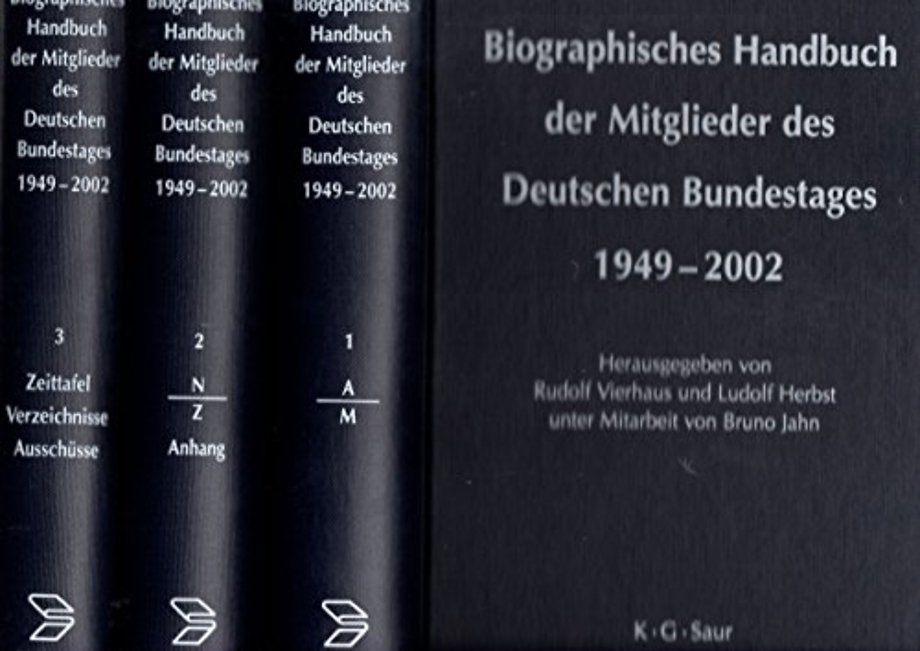Biographisches Handbuch der Mitglieder des Deutschen Bundestages 1949–2002