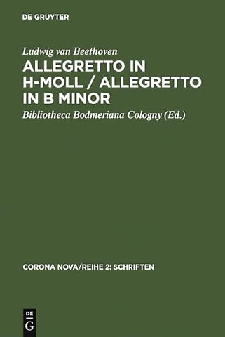 Allegretto in h–Moll / Allegretto in B minor – Streichquartett, komponiert für Richard Ford, Wien, 28. November 1817. Faksimile des Autographs