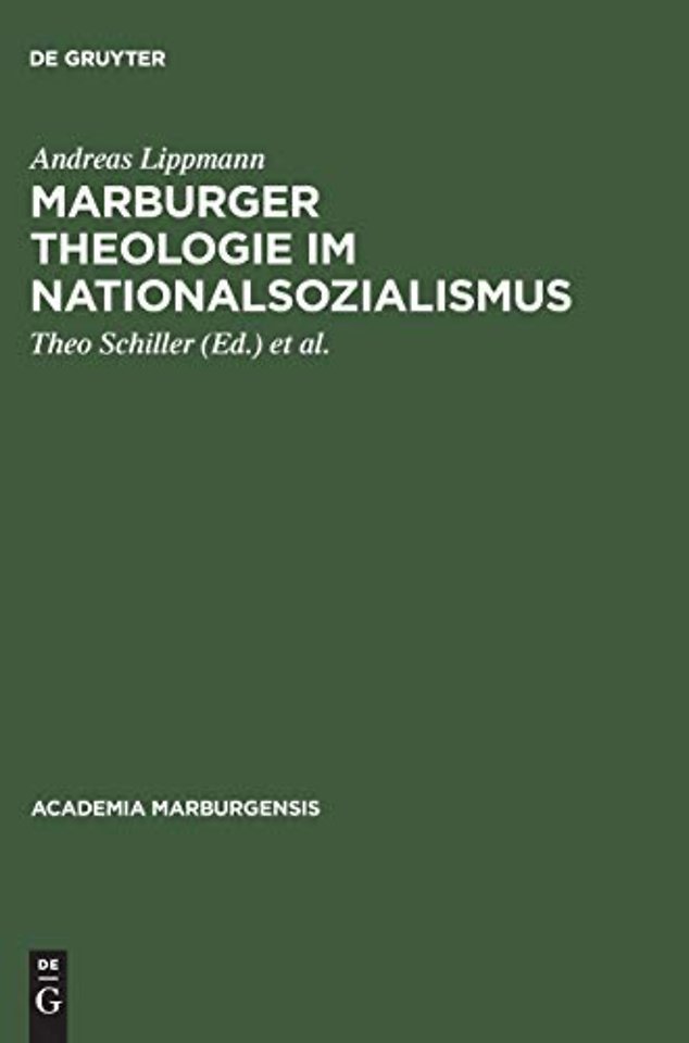 Marburger Theologie im Nationalsozialismus