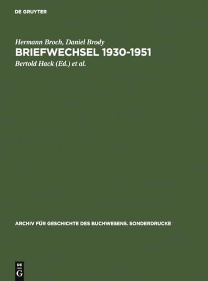 Briefwechsel 1930–1951