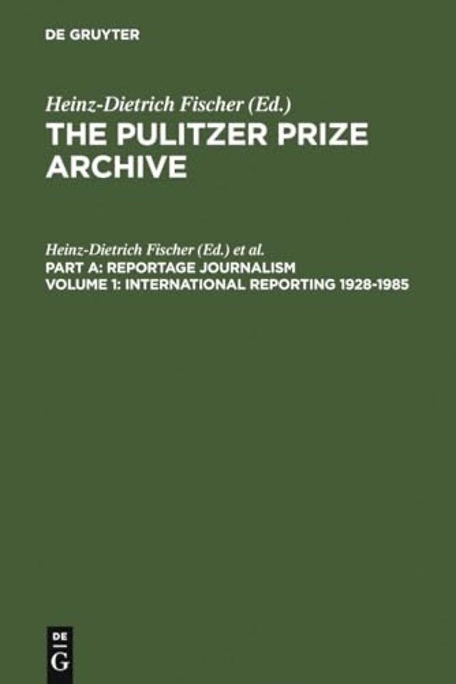 International Reporting 1928–1985 – From the Activities of the League of Nations to present–day Global Problems