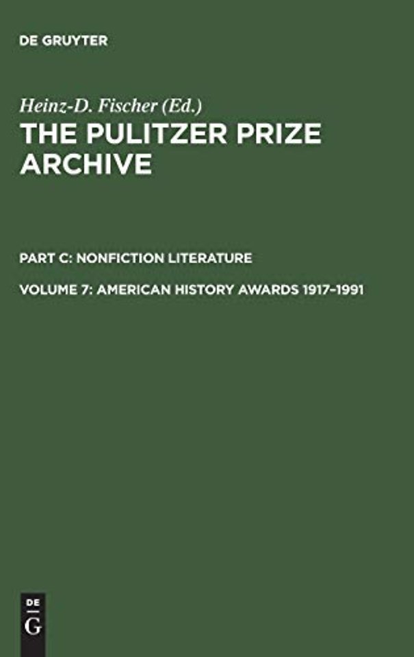 American History Awards 1917–1991 – From Colonial Settlements to the Civil Rights Movements