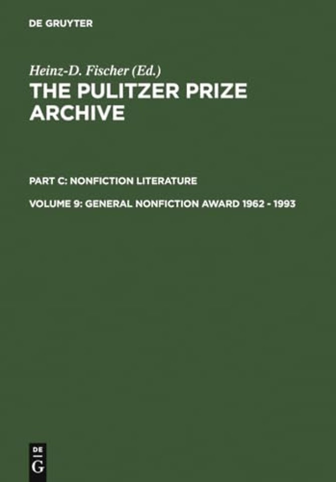 General Nonfiction Award 1962 – 1993