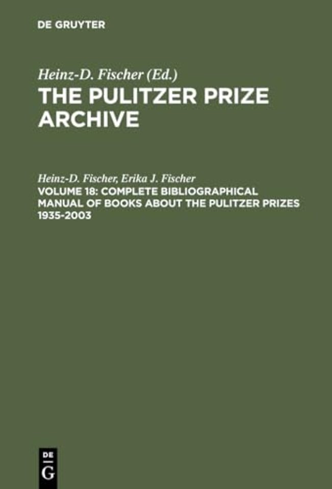Complete Bibliographical Manual of Books about t – Monographs and Anthologies on the coveted Awards