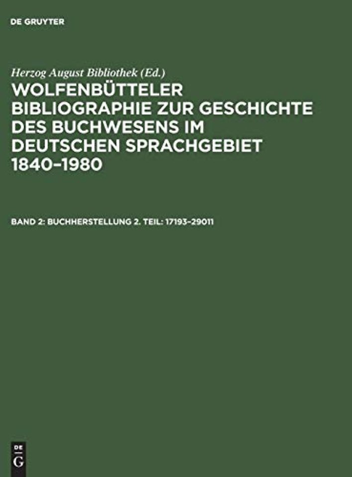 Buchherstellung 2. Teil: 17193–29011