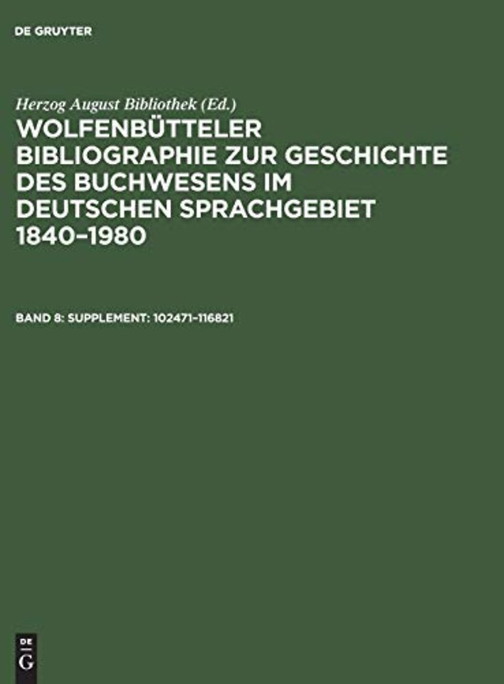 Supplement: 102471–116821