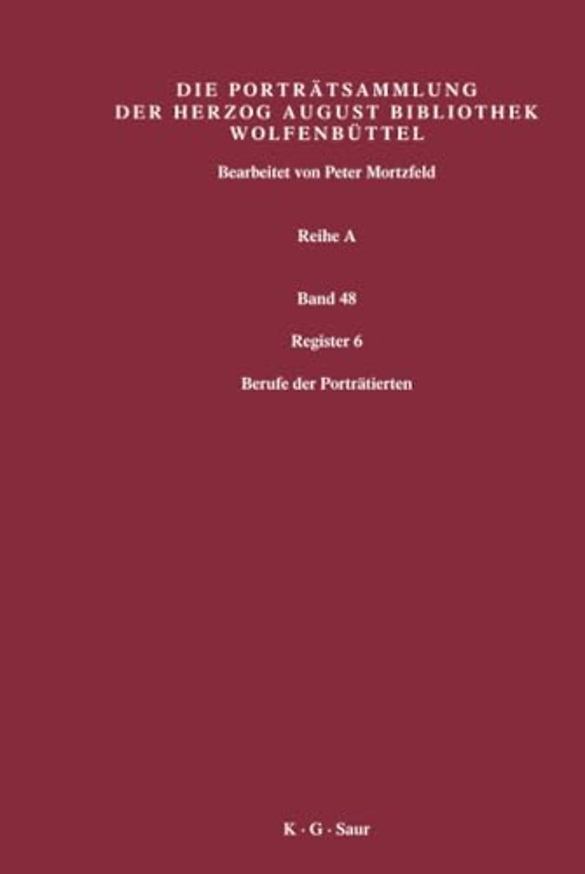 Register 6 – Berufe der Porträtierten