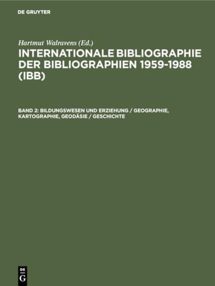 Bildungswesen und Erziehung / Geographie, Kartographie, Geodäsie / Geschichte