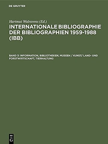 Information, Bibliotheken, Museen / Kunst/ Land– und Forstwirtschaft, Tierhaltung