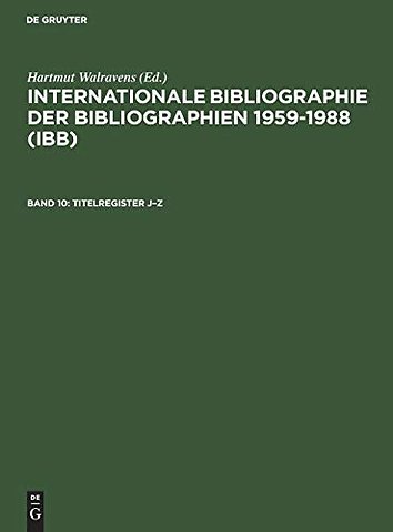 Titelregister J–Z