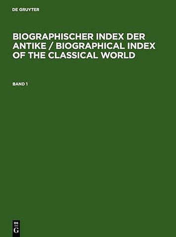 Biographischer Index der Antike