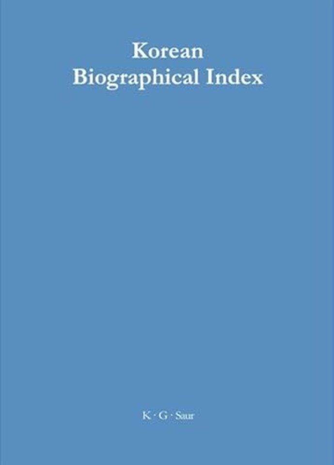 Korean Biographical Index
