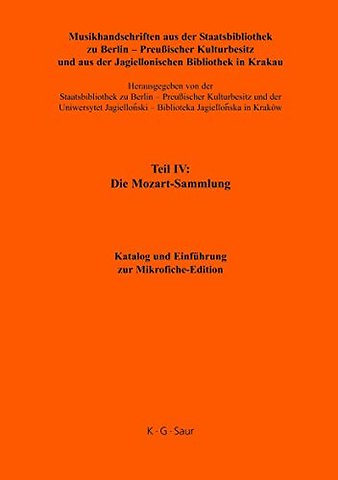 Katalog und Einführung zur Mikrofiche–Edition