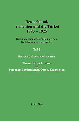 Thematisches Lexikon zu Personen, Institutionen, Orten, Ereignissen