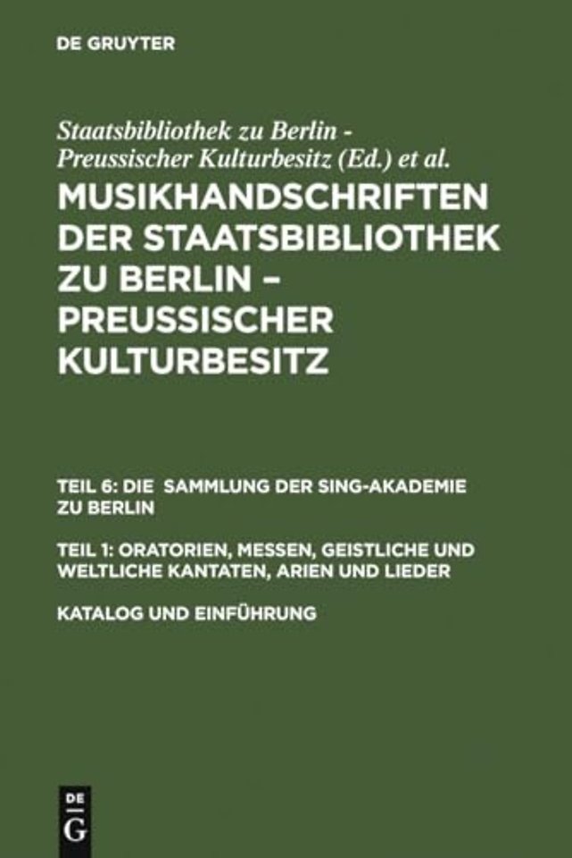 Katalog und Einführung