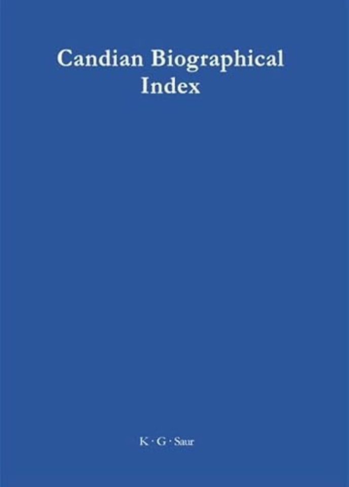 Canadian Biographical Index