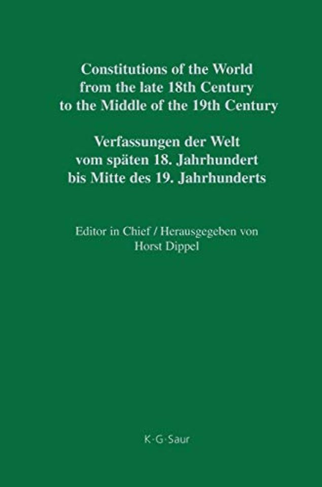 Constitutional Documents of Denmark, Norway and Sweden 1809–1849