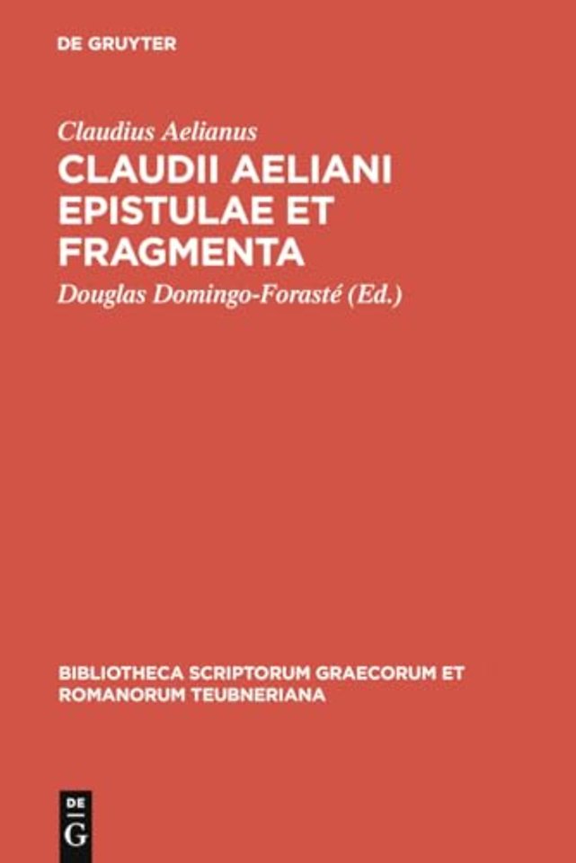 Epistulae Et Fragmenta CB