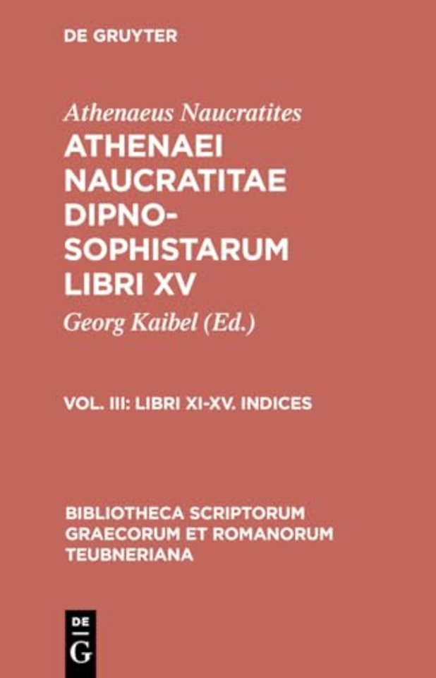 Libri XI–XV. Indices