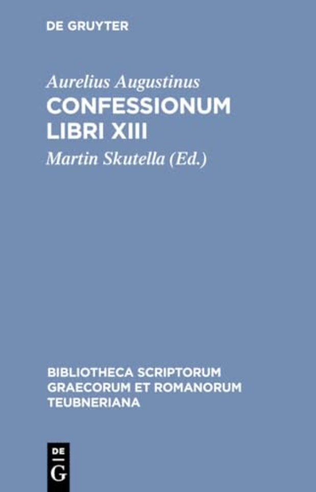 Confessionum Libri XIII CB