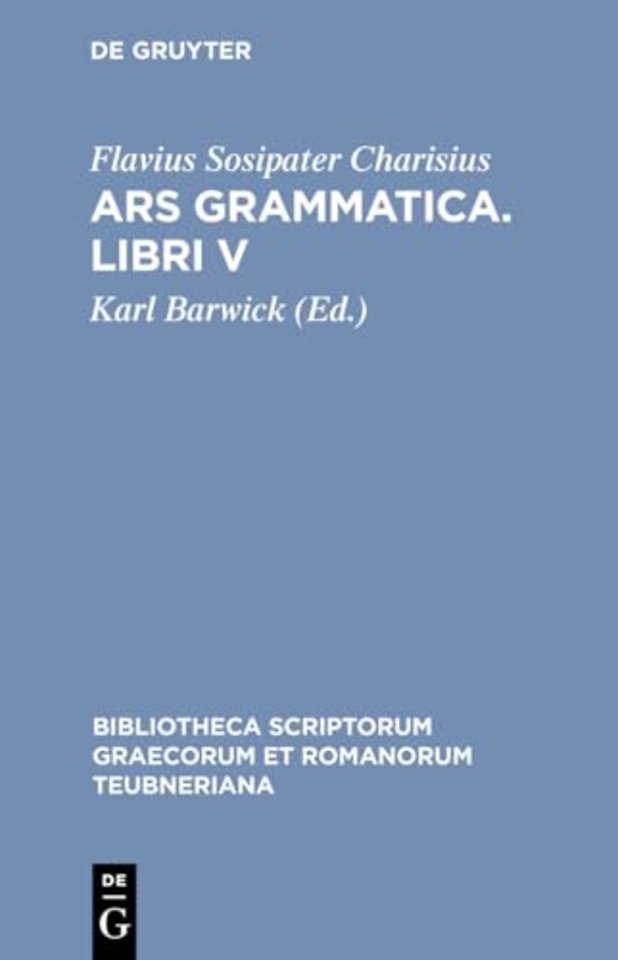 Ars grammatica. Libri V