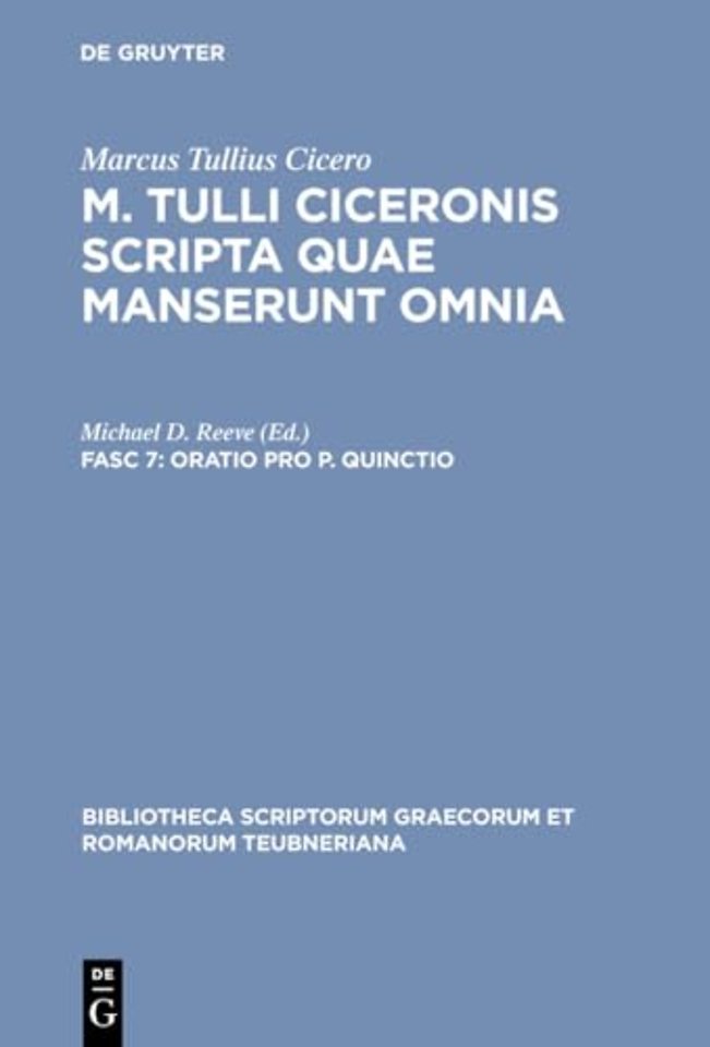 Scripta Quae Manserunt Omnia, Pb