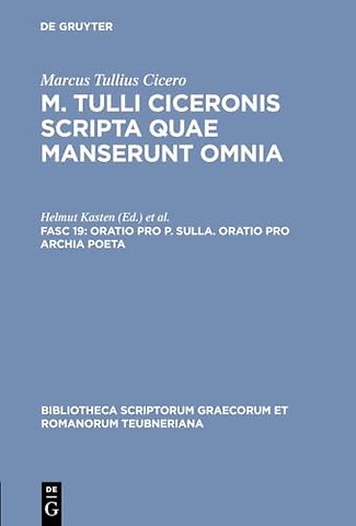 Oratio pro P. Sulla. Oratio pro Archia poeta