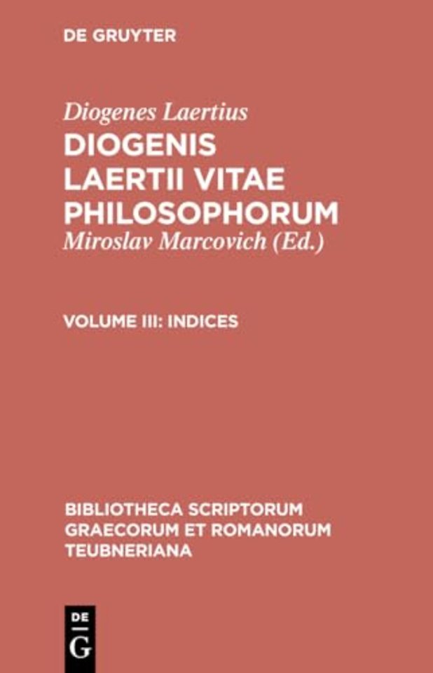 Diogenes Laertius: Vitarum CB