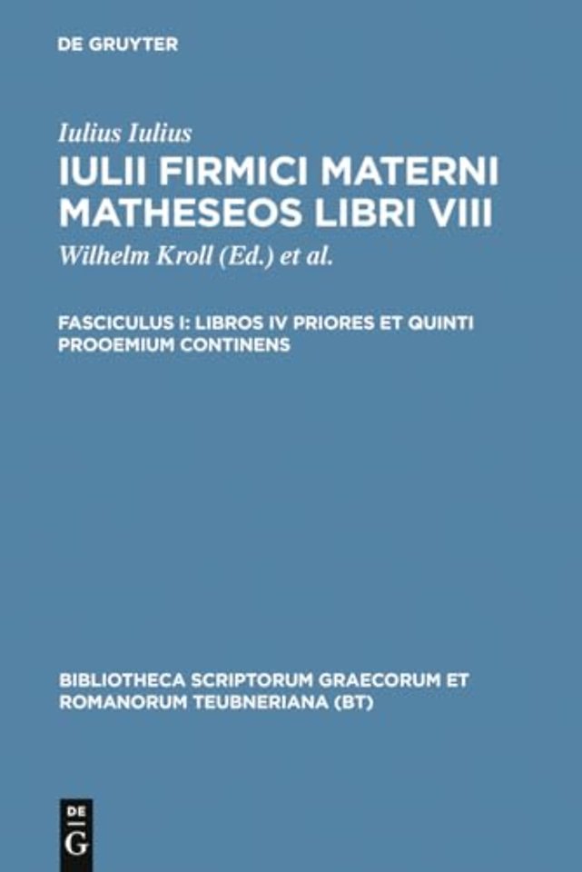 Libros IV priores et quinti prooemium continens