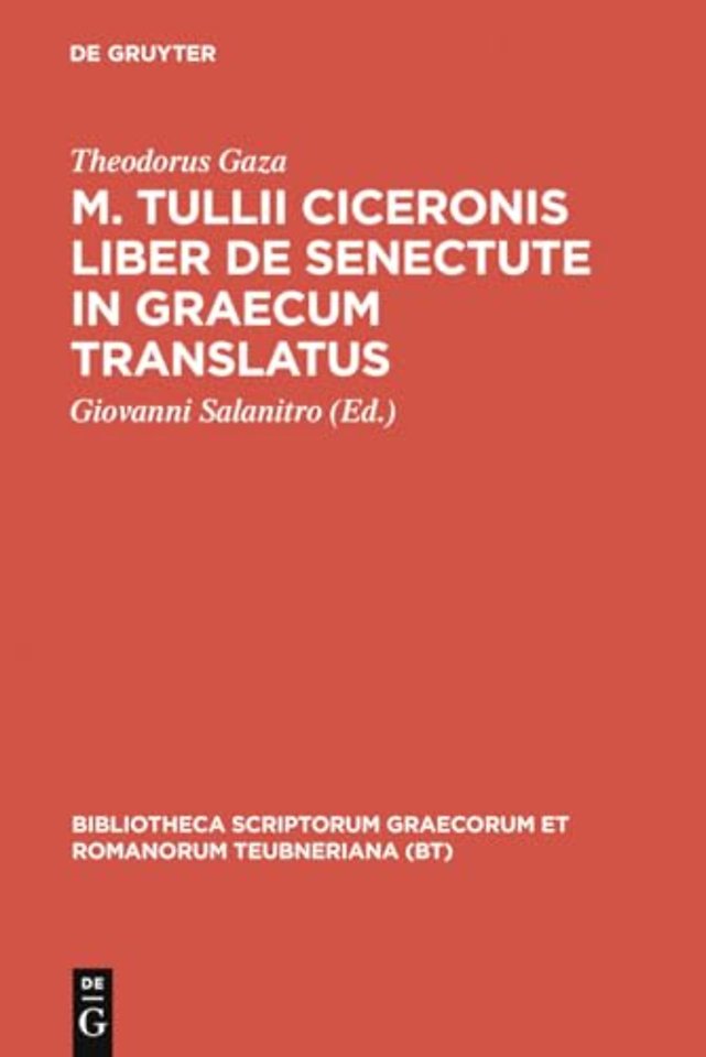 M. Tulli Ciceronis Liber De S CB