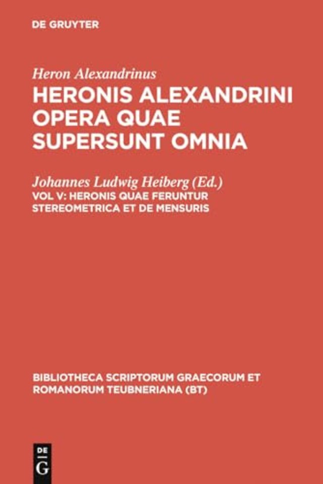Opera Quae Supersunt Omnia, V CB