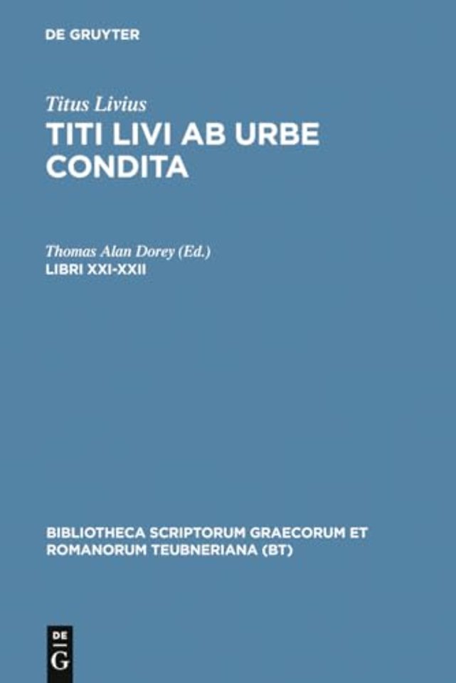 AB Urbe Condita, Libri Xxi-Xx CB
