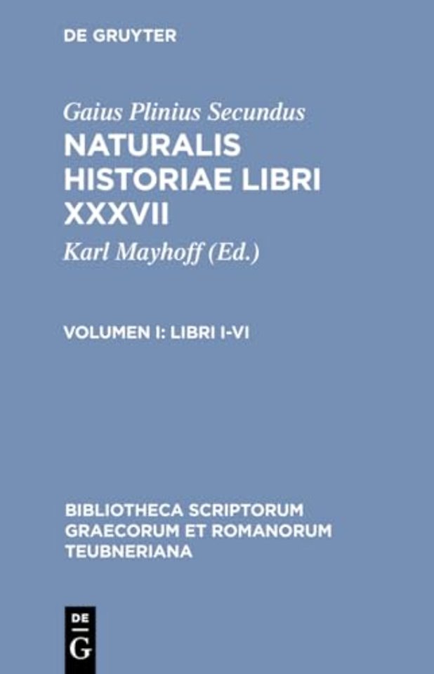 Naturalis Historiae, Vol. I CB