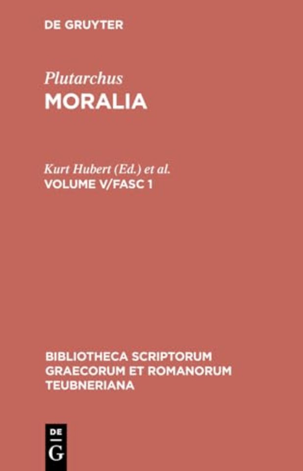 Moralia – Volume V/Fasc 1