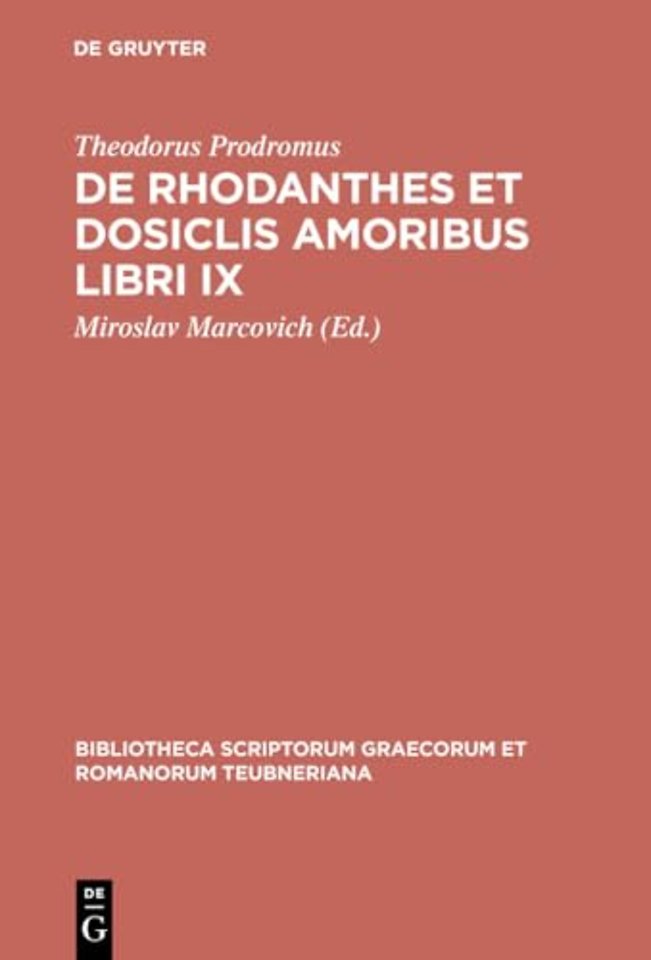 De Rhodanthes et Dosiclis amoribus libri IX