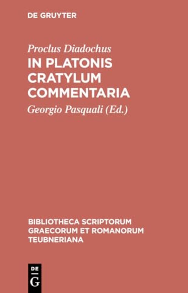 In Platonis Cratylum commentaria