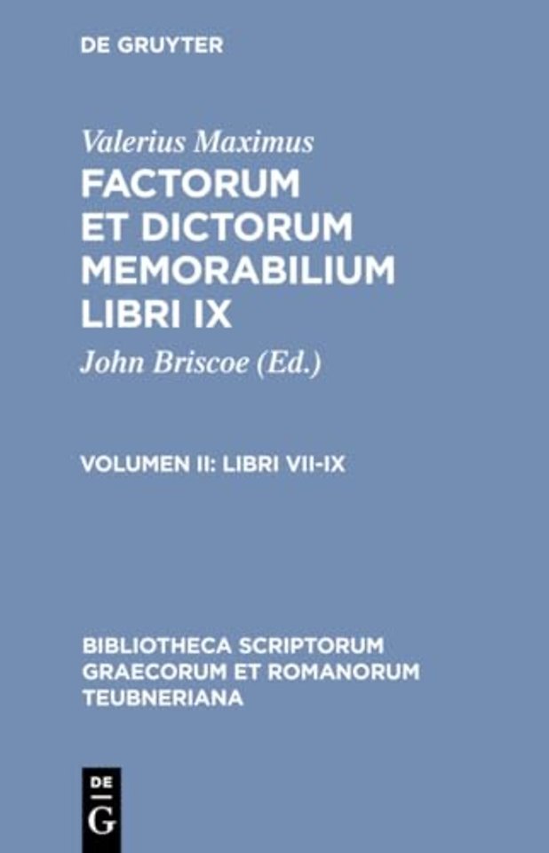 Factorum et Dictorum Memorabilium, vol. II