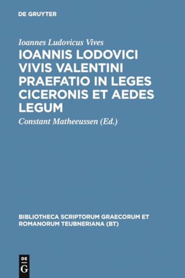 Praefatio in Leges Ciceronis CB