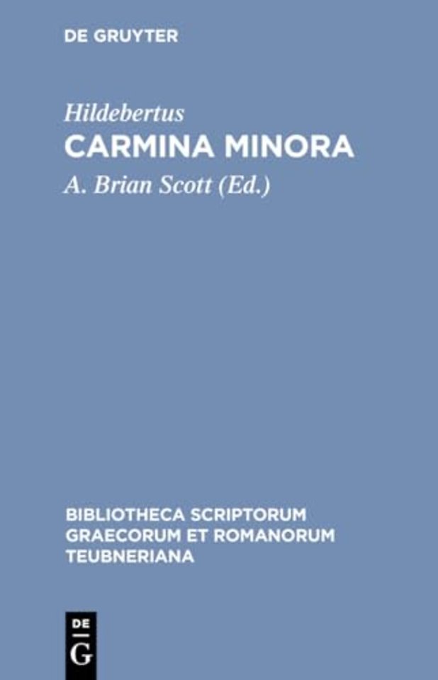 Hildebertus: Carmina CB