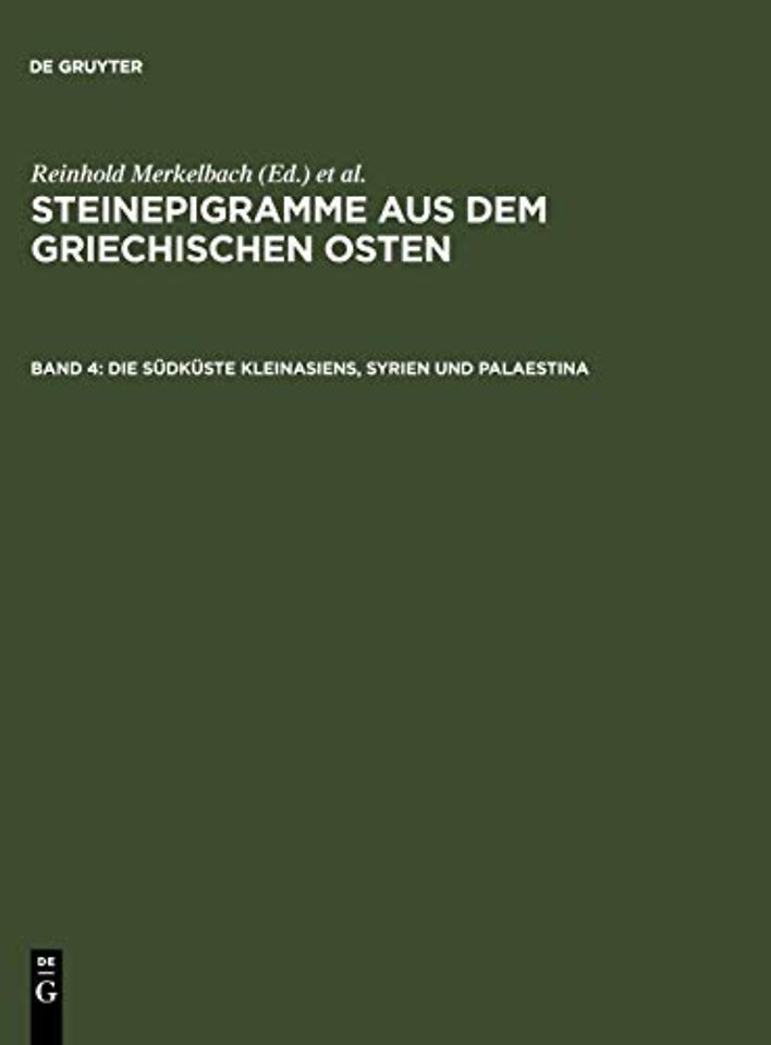 Die Südküste Kleinasiens, Syrien und Palaestina