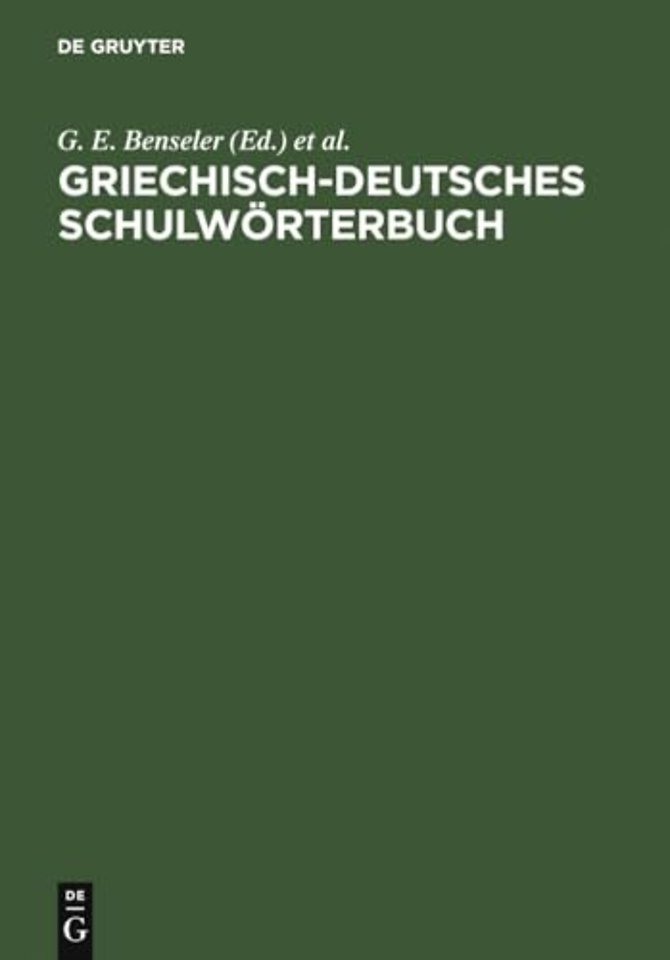 Griechisch–deutsches Schulwörterbuch